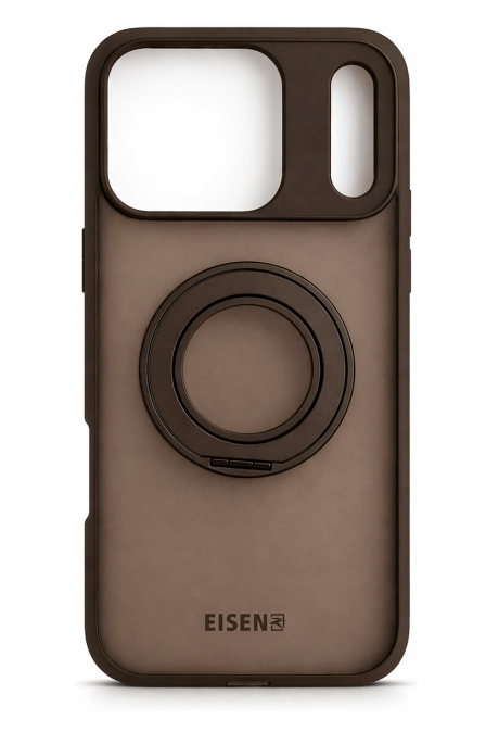 Schutzhülle Braun mit Ring  - iPhone 17 Pro