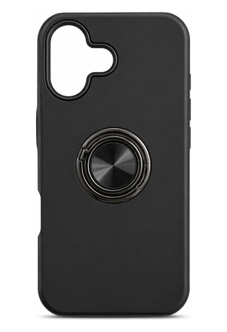 Schutzhülle Schwarz mit Ring  - iPhone 17