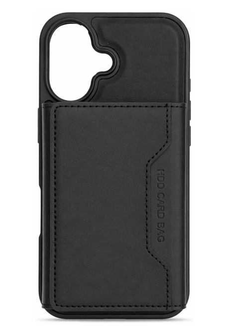 Schutzhülle Schwarz und Kartenfach - iPhone 17