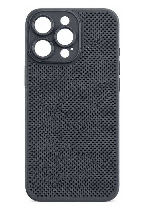 Schutzhülle Schwarz atmungsaktiv, stoßfest iPhone 15 Pro