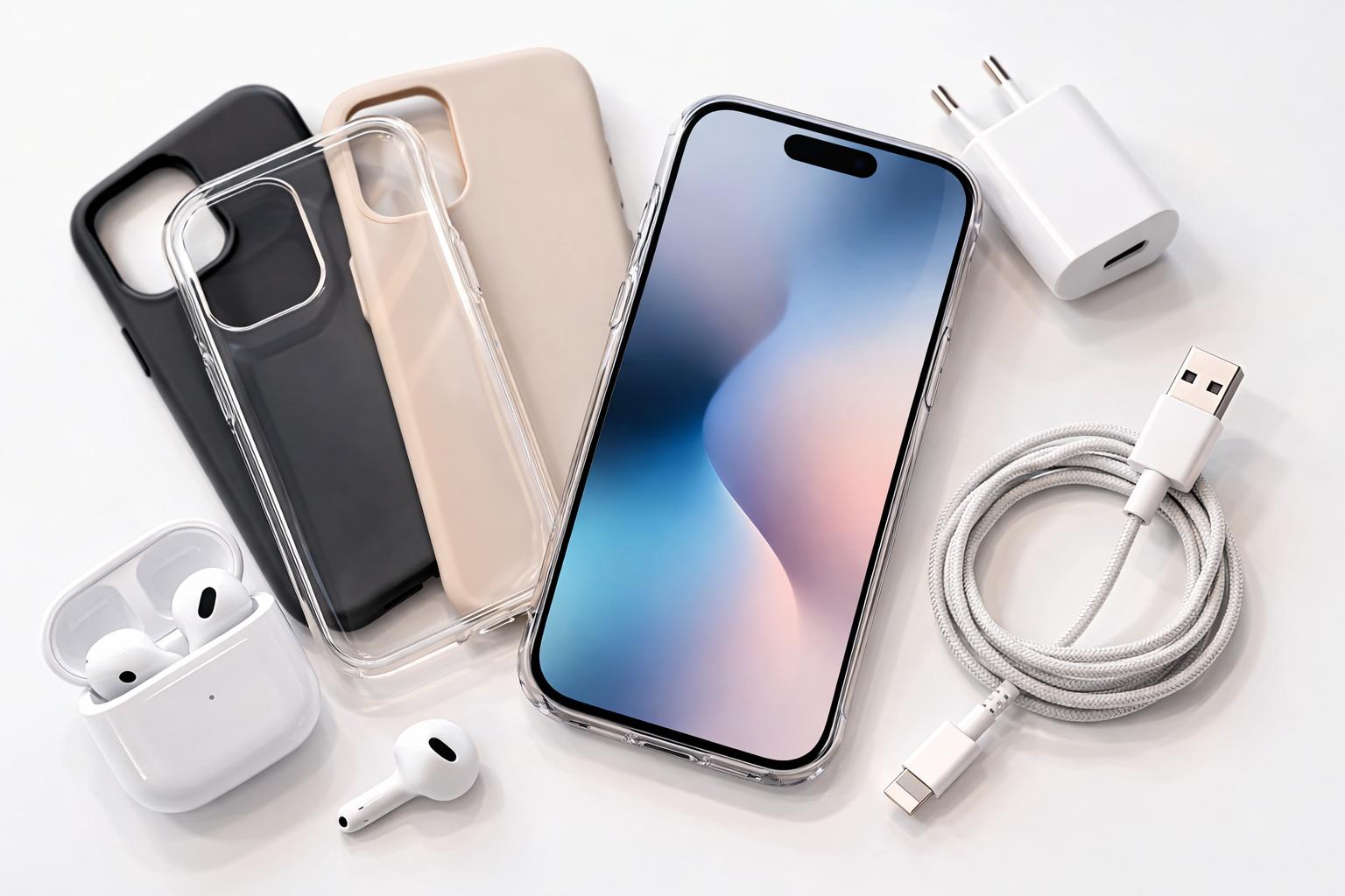 Zubehoer und Schutz im Laden von Just Smartphones